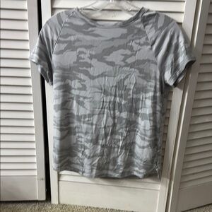 Gray Camouflage Women's Top